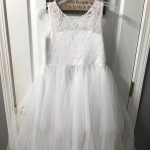 Flower girl dress size 8-10, hand made